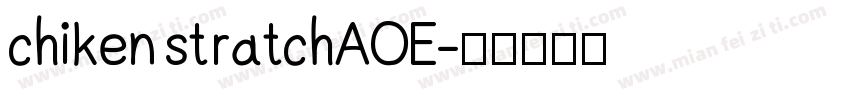 chiken stratchAOE字体转换